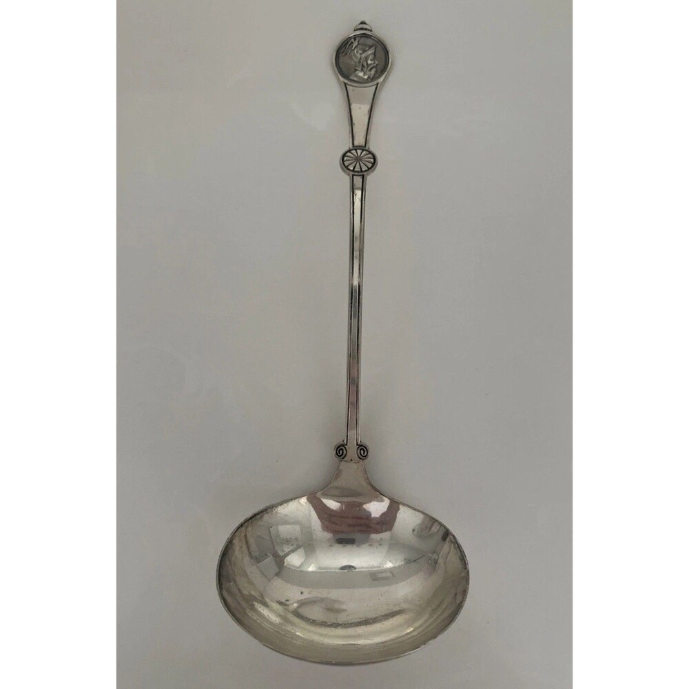 ROMAN MEDALLION (1868) by REED & BARTON Silverplate Soup Ladle 12 7/8" Punch